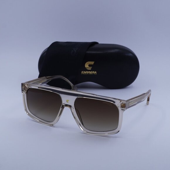 CARRERA 1061/S 010A HA Square Sunglasses - Beige/Brown Gradient - Picture 1 of 10
